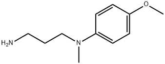 N1-(4-METHOXY-PHENYL)-N1-METHYL-PROPANE-1,3-DIAMINE 结构式