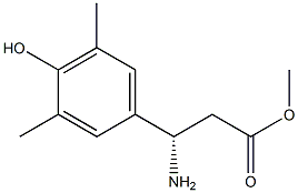 METHYL (3S)-3-AMINO-3-(4-HYDROXY-3,5-DIMETHYLPHENYL)PROPANOATE 结构式