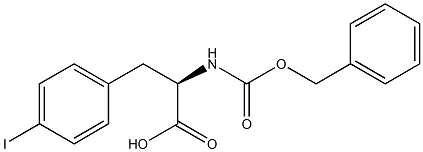 (R)-2-(CARBOBENZYLOXYAMINO)-3-(4-IODOPHENYL)PROPANOIC ACID 结构式