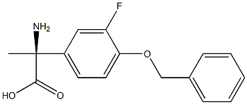 (2S)-2-AMINO-2-[3-FLUORO-4-(PHENYLMETHOXY)PHENYL]PROPANOIC ACID 结构式