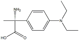 (2R)-2-Amino-2-[4-(diethylamino)phenyl]propanoic acid 结构式