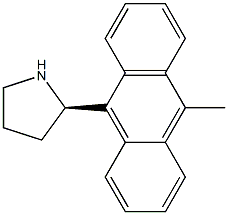 (2R)-2-(10-METHYL(9-ANTHRYL))PYRROLIDINE 结构式