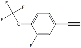 3-氟-4-(三氟甲氧基)苯乙炔 结构式