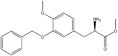 METHYL (2R)-2-AMINO-3-[4-METHOXY-3-(PHENYLMETHOXY)PHENYL]PROPANOATE 结构式