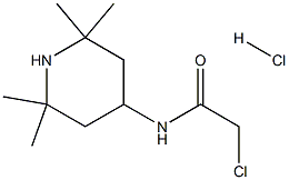 2-CHLORO-N-(2,2,6,6-TETRAMETHYLPIPERIDIN-4-YL)ACETAMIDE HYDROCHLORIDE 结构式