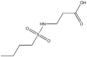 3-[(BUTYLSULFONYL)AMINO]PROPANOIC ACID 结构式