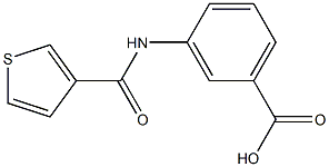 3-[(THIEN-3-YLCARBONYL)AMINO]BENZOIC ACID 结构式