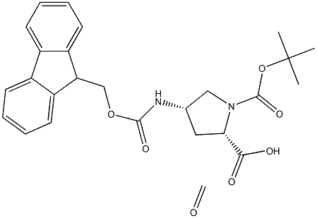 N-FMOC-CIS-4-AMINOMETHYLALLOC-L-PROLINE 结构式