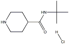 PIPERIDINE-4-CARBOXYLIC ACID TERT-BUTYLAMIDE HYDROCHLORIDE 结构式