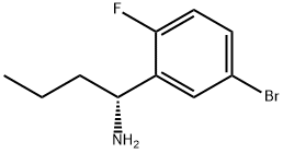 (1R)-1-(5-BROMO-2-FLUOROPHENYL)BUTYLAMINE 结构式