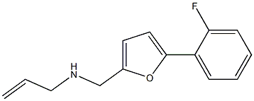 N-((5-(2-FLUOROPHENYL)-2-FURYL)METHYL)PROP-2-EN-1-AMINE 结构式