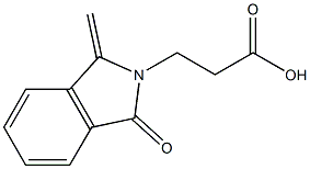 3-(1-METHYLENE-3-OXO-1,3-DIHYDRO-2H-ISOINDOL-2-YL)PROPANOIC ACID 结构式