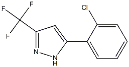 5-(2-CHLOROPHENYL)-3-(TRIFLUOROMETHYL)PYRAZOLE 结构式