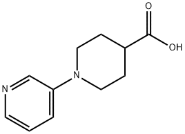 1-(吡啶-3-基)哌啶-4-羧酸 结构式