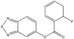 2,1,3-BENZOTHIADIAZOL-5-YL 6-FLUOROCYCLOHEXA-1,3-DIENE-1-CARBOXYLATE 结构式