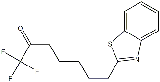 2-(6-OXO-7,7,7-TRIFLUOROHEPTYL)BENZOTHIAZOLE 结构式