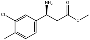 METHYL (3S)-3-AMINO-3-(3-CHLORO-4-METHYLPHENYL)PROPANOATE 结构式