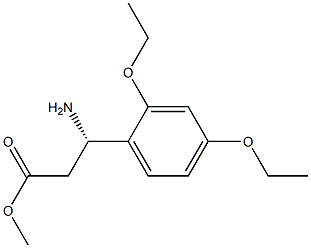 METHYL (3S)-3-AMINO-3-(2,4-DIETHOXYPHENYL)PROPANOATE 结构式