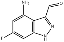 4-AMINO-6-FLUORO-3-INDAZOLECARBOXALDEHYDE 结构式