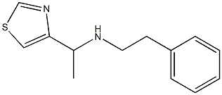 PHENETHYL-(1-THIAZOL-4-YL-ETHYL)-AMINE 结构式