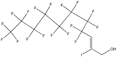 2-IODO-1H,1H,3H-PERFLUOROUNDEC-2-ENE-1-OL 结构式