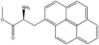 METHYL (2S)-2-AMINO-3-PYRENYLPROPANOATE 结构式