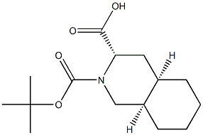(3S,4aR,8aR)-N-Boc-decahydroisoquinoline-3-carboxylic acid 结构式