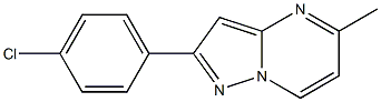 2-(4-CHLOROPHENYL)-5-METHYLPYRAZOLO[1,5-A]PYRIMIDINE 结构式