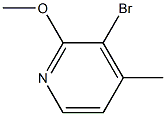 3-溴-2-甲氧基-4-甲基吡啶 结构式
