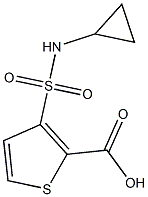3-[(CYCLOPROPYLAMINO)SULFONYL]THIOPHENE-2-CARBOXYLIC ACID 结构式