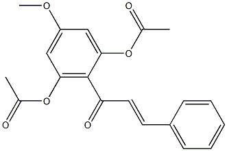 ACETIC ACID 3-ACETOXY-5-METHOXY-2-[(E)-(3-PHENYL-ACRYLOYL)]-PHENYL ESTER 结构式