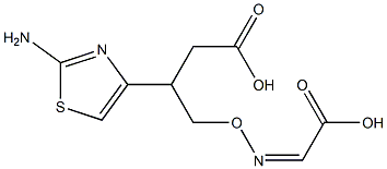 (Z)-2-(2-AMINOTHIAZOL-4-YL)-2-(1-CARBOXY-1-METHYL)ETHOXYIMINOACETIC ACID 结构式