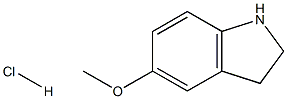 5-METHOXYINDOLINE HYDROCHLORIDE 结构式