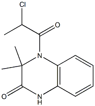 4-(2-CHLOROPROPANOYL)-3,3-DIMETHYL-3,4-DIHYDROQUINOXALIN-2(1H)-ONE 结构式