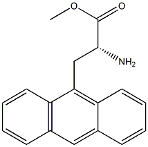 METHYL (2R)-2-AMINO-3-(9-ANTHRYL)PROPANOATE 结构式