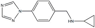 (1S)Cyclopropyl(4-(1,2,4-triazolyl)phenyl)methylamine 结构式