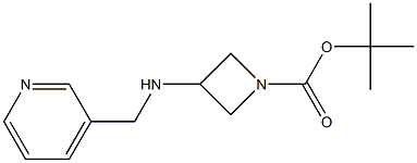 1-BOC-3-[(PYRIDIN-3-YLMETHYL)-AMINO]-AZETIDINE 结构式