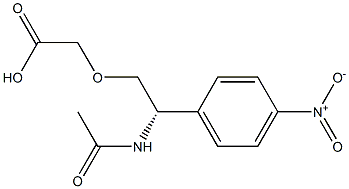 (R)-N-ACETYL-4-NITRO-2-PHENYLGLYCINOL-O-ACETATE 结构式