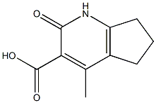 4-METHYL-2-OXO-2,5,6,7-TETRAHYDRO-1H-CYCLOPENTA[B]PYRIDINE-3-CARBOXYLIC ACID 结构式