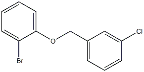 2-BROMOPHENYL-(3-CHLOROBENZYL)ETHER 结构式
