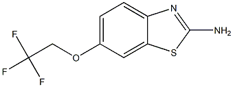 2-AMINO-6-(2,2,2-TRIFLUOROETHOXY)BENZOTHIAZOLE 结构式