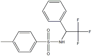 N-[2,2,2-TRIFLUORO-1-(PHENYL)ETHYL]-P-TOLUOLSULFONAMIDE 结构式