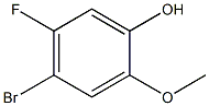 4-BROMO-5-FLUORO-2-METHOXYPHENOL 结构式