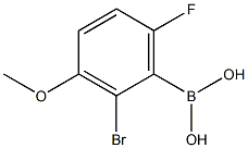 2-BROMO-6-FLUORO-3-METHOXYPHENYLBORONIC ACID 结构式