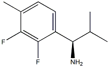 (1R)-1-(2,3-DIFLUORO-4-METHYLPHENYL)-2-METHYLPROPYLAMINE 结构式