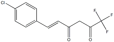 6-(4-CHLOROPHENYL)-1,1,1-TRIFLUOROHEX-5-(E)-ENE-2,4-DIONE 结构式