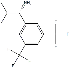 (1S)-1-[3,5-BIS(TRIFLUOROMETHYL)PHENYL]-2-METHYLPROPYLAMINE 结构式