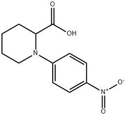 1-(4-硝基苯基)哌啶-2-羧酸 结构式