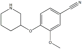3-甲氧基-4-(氧化哌啶)苯甲腈 结构式