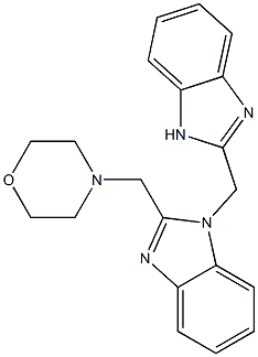 1-(1H-BENZIMIDAZOL-2-YLMETHYL)-2-(MORPHOLIN-4-YLMETHYL)-1H-BENZIMIDAZOLE 结构式